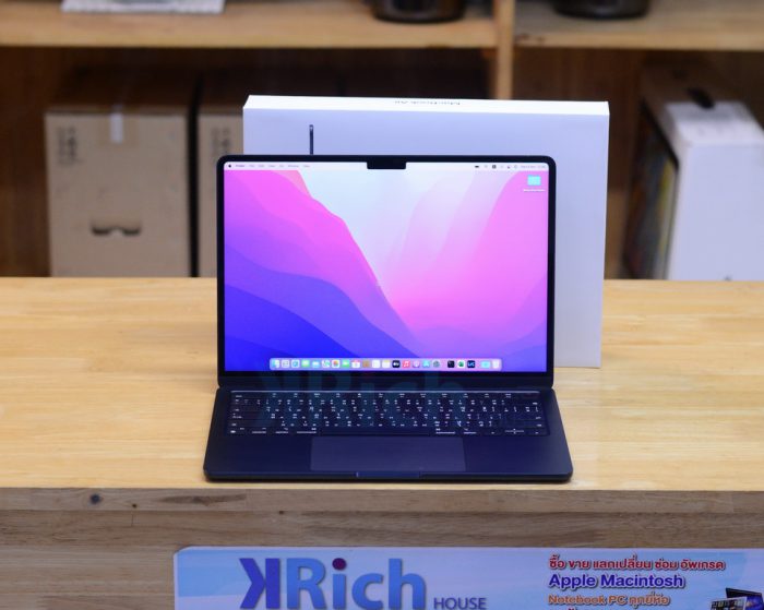 MacBook Air 13-inch 2022 M2 RAM 8GB SSD 256GB Midnight FullBox Apple Warranty 14-10-2023