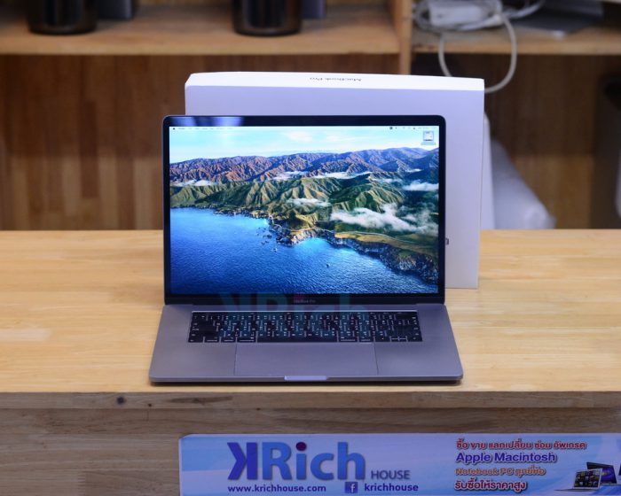 MacBook Pro Retina 15-inch. 2018 ( Space Gray ) 6-Core i7 2.2GHz. RAM 16GB SSD 256GB AMD Radeon 555X 4GB FullBox