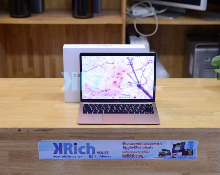 MacBook Air 13-inch 2018. Intel Core i5 1.6GHz. RAM 8GB. SSD 256GB. ( Gold ) Full Box
