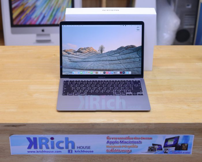 ​ MacBook Air 13-inch 2020. Core i3 1.1GHz. RAM 8GB. SSD 256GB. ( Space Grey ) Full Box