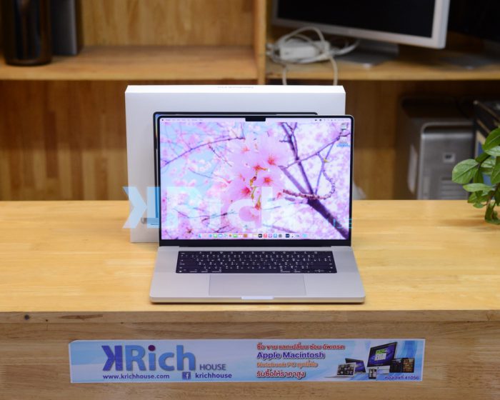 MacBook Pro Liquid Retina XDR 16-inch 2021. Apple M1 Pro CPU 10-Core GPU 16-Core RAM 16GB. SSD 1TB. ( Silver ) Full Box Apple Warranty 15-11-2023