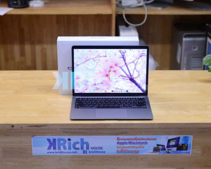 MacBook Air 13-inch 2020. Apple M1 8-Core GPU 7-Core RAM 8GB. SSD 256GB. ( Space Gray ) Full Box Apple Warranty 27-05-2023
