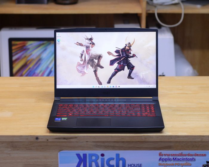 Gaming NoteBook MSI Katana GF66 12UD-027TH Intel Core i7-12700H 2.70GHz RAM 16GB SSD 512GB Nvidia GeForce RTX 3050Ti 4GB GDDR6 15-inch FullHD 144MHz. MSI Warranty 02-10-2024