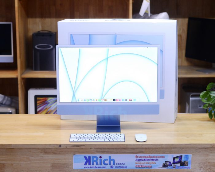 CTO – iMac Retina 4.5K 24-inch 2021(Blue) M1(8-Core) / 8-Core GPU RAM 16GB SSD 256GB FullBox Apple Warranty 16-03-23