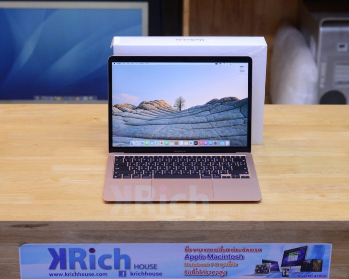MacBook Air 13-inch 2020 M1 RAM 8GB SSD 256GB Gold FullBox.Apple Warranty 01-01-2024