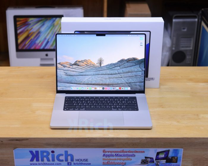 MacBook Pro 16-inch 2021 M1 Pro 10-Core CPU 16-Core GPU RAM 16GB SSD 512GB Silver FullBox Apple Warranty 07-12-2023