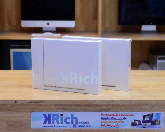 New in Box MacBook Air 13-inch 2022 M2 RAM 8GB SSD 256GB Space Gray , Starlight Apple Warranty 1 Year