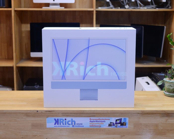 New in Box !! iMac Retina 4.5K 24-inch 2021. Apple M1 8-Core GPU 8-Core RAM 8GB. SSD 512GB. ( Blue ) Full Box Apple Warranty 1 Year