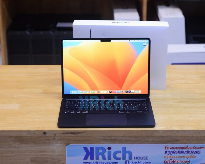 MacBook Air 13-inch 2022 M2 RAM 8GB SSD 256GB Midnight Full Box Apple Warranty 25-08-2023