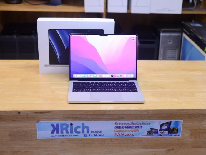 MacBook Pro 14-inch 2023 M2 Pro RAM 16GB SSD 512GB10‑core GPU แบบ 16‑core Space Grey Full Box Apple Warranty 16-02-2024
