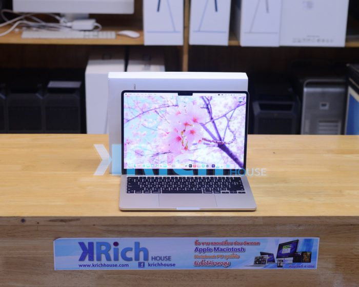 MacBook Air Liquid Retina 13-inch 2022 ( CTO ) Apple M2 8-Core GPU 10-Core RAM 16GB SSD 1TB ( Starlight ) Full Box Apple Warranty 25-10-2023