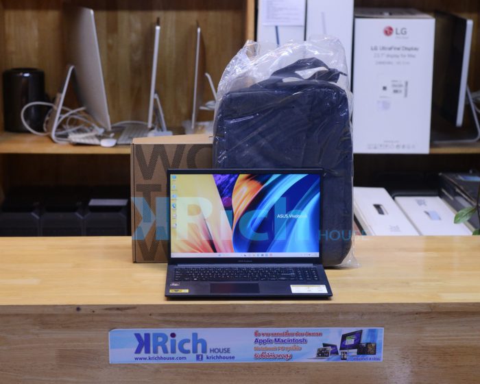 Asus Vivobook 15 D1502IA-EJ592W Ryzen 5-4600H 3.0GHz Ram 16GB SSD 512GB Full Box +Bag Asus Warranty 12-12-2024