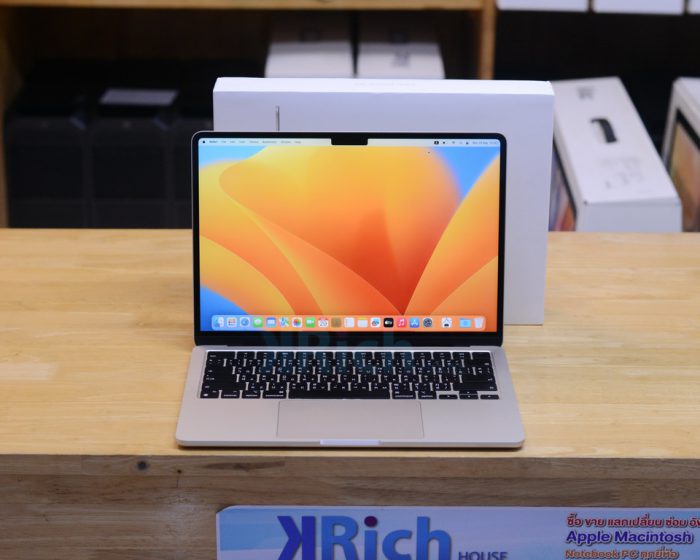MacBook Air 13-inch 2022 M2 RAM 8GB SSD 512GB Starlight FullBox Apple Care+ Warranty 07-10-2025