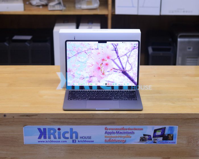 MacBook Air Liquid Retina 13-inch 2022 Apple M2 8-Core GPU 10-Core RAM 8GB SSD 512GB ( Space Gray ) Full Box AppleCare+ Warranty 23-09-2025