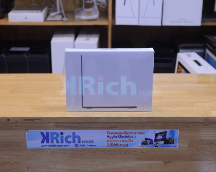 New in Box !! MacBook Air Liquid Retina 13-inch 2022 Apple M2 8-Core GPU 8-Core RAM 8GB SSD 256GB ( Midnight ) Apple Warranty 1 Year
