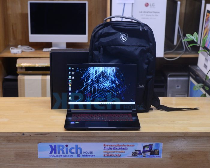 MSI GF63 Thin 11UC-869TH Intel 6-Core i5-11400H 2.70GHz Ram 24GB SSD 512GB RTX 3050 ( 15.6-inch Full IPS 144Hz ) Full Box + Bag MSI Warranty 01-06-2024