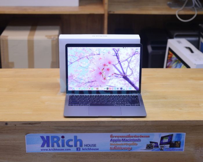 MacBook Air 13-inch 2020 ( CTO ) Apple M1 8-Core GPU 7-Core RAM 16GB SSD 256GB ( Space Grey ) Full Box Apple Care+ Warranty 24-06-2024
