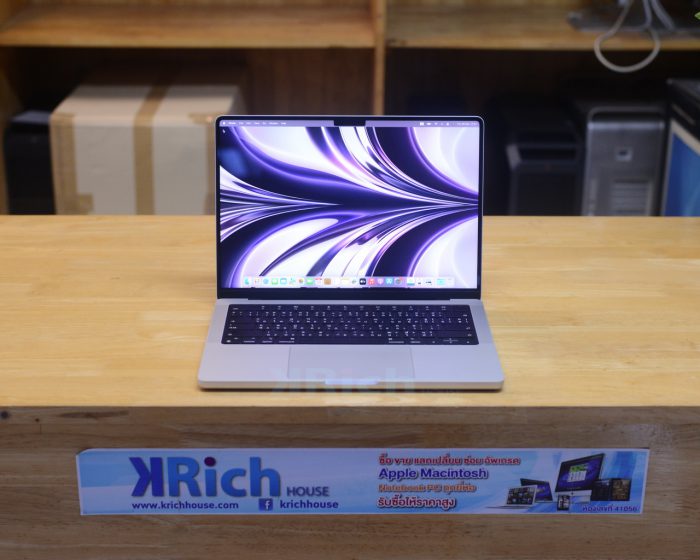 MacBook Pro 14-inch 2021 M1 Pro CPU 8-Core / GPU 14-Core RAM 16GB SSD 512GB Silver ประกันร้าน 1 เดือน