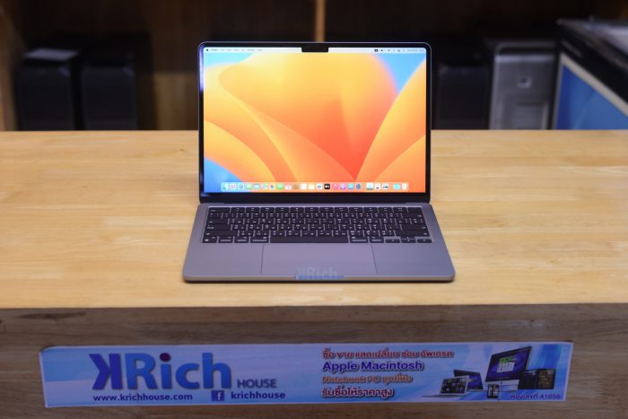 MacBook Air Liquid Retina 13-inch 2022 Apple M2 8-Core GPU 8-Core RAM 8GB SSD 256GB (Space Gray) Full Box Apple Warranty 21-07-2024