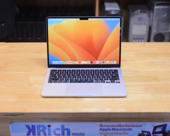 MacBook Air Liquid Retina 13-inch 2022 Apple M2 8-Core GPU 10-Core RAM 8GB SSD 512GB  Silver ( Keyboard English )