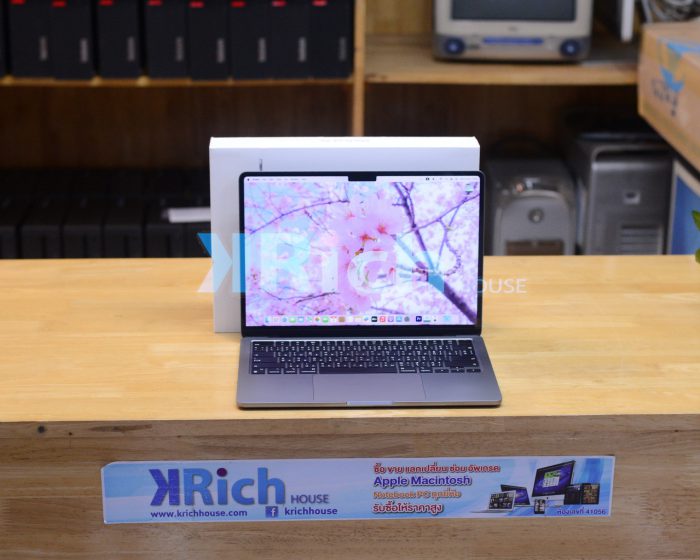 MacBook Air Liquid Retina 13-inch 2022 ( CTO ) Apple M2 8-Core GPU 8-Core RAM 16GB SSD 512GB ( Space Gray ) Full Box Apple Care+ Warranty 19-03-2026