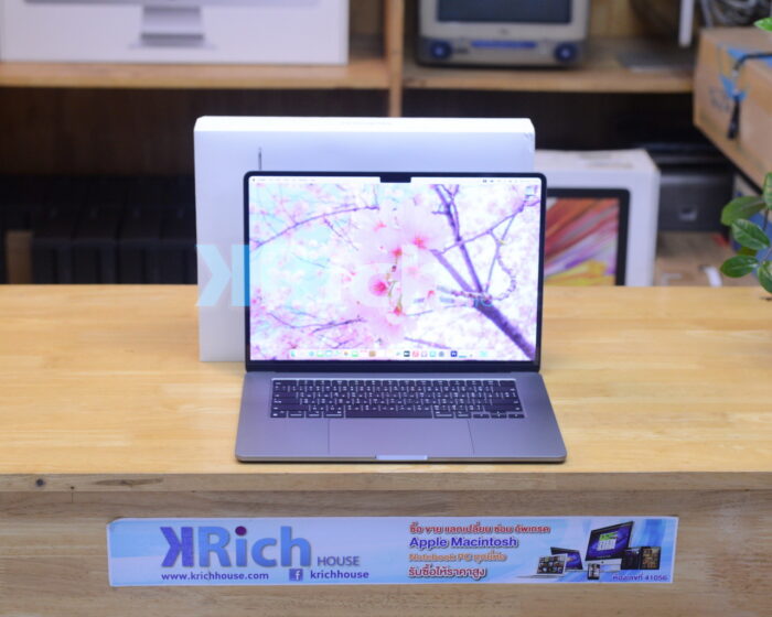 MacBook Air Liquid Retina 15-inch 2023 Apple M2 8-Core GPU 10-Core RAM 8GB SSD 256GB ( Space Grey ) Full Box Apple Warranty 26-06-2024