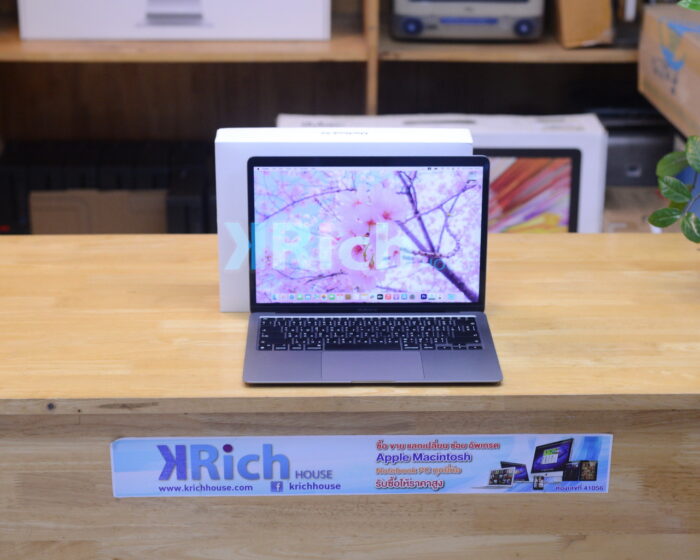 MacBook Air 13-inch 2020 Apple M1 8-Core GPU 7-Core RAM 8GB SSD 256GB ( Space Gray ) Full Box AppleCare+ Warranty 11-02-2025