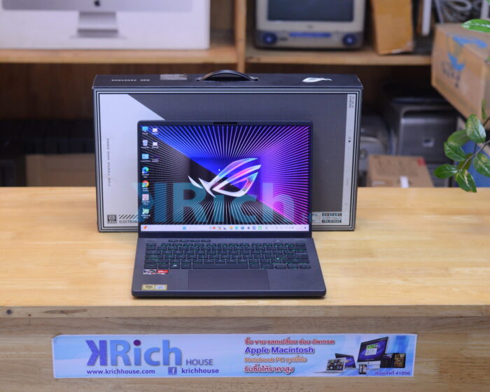 Asus Zephyrus G14 GA402RJ-L8116WS AMD Ryzen 7-6800HS 3.20GHz Ram 16GB SSD 1TB VGA RX 6700S ( 14-inch WQXGA IPS 120Hz ) Full Box Asus Warranty 28-06-2025