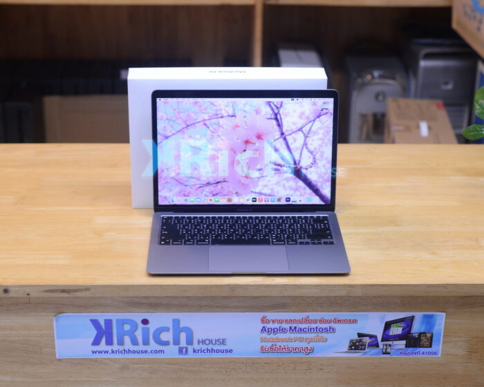 MacBook Air 13-inch 2020 Apple M1 8-Core GPU 7-Core RAM 8GB SSD 256GB ( Space Gray ) Full Box AppleCare+ Warranty 09-06-2025