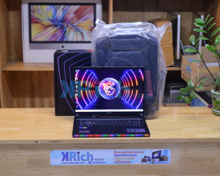 MSI RAIDER GE78HX 13VH-050TH i9-13980HX 2.20GHz Ram 64GB SSD 4TB VGA RTX 4080 Laptop ( 17-inch QHD+IPS 2K Refresh Rate 240Hz. ) Full Box + Bag MSI Warranty 22-05-2026