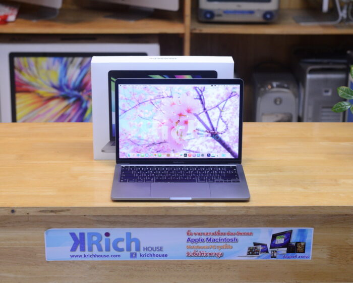 MacBook Pro 13-inch 2020 ( CTO ) Apple M1 8-Core 8-GPU RAM 16GB SSD 256GB ( Space Gray ) Full Box Apple Care+ Warranty 05-09-2024