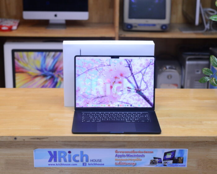 MacBook Air Liquid Retina 15-inch 2023 Apple M2 8-Core GPU 10-Core RAM 8GB SSD 256GB ( Midnight ) Full Box Apple Warranty 02-11-2024