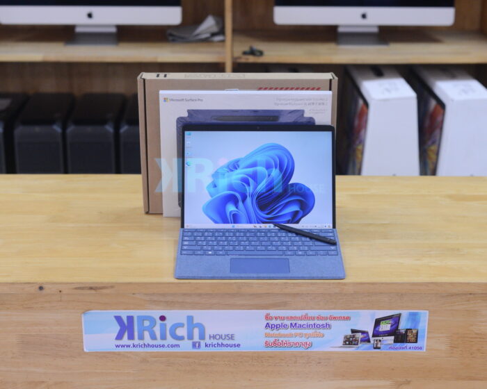 Microsoft Surface Pro 8 Quad-Core i5-1145G7 2.60GHz Ram 16GB SSD 256GB Full Box Microsoft Warranty 07-02-2025 + Surface Pen + Type Cover Keyboard
