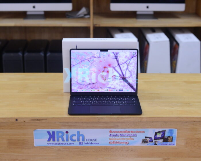 MacBook Air Liquid Retina 13-inch 2022 ( CTO ) Apple M2 8-Core GPU 10-Core RAM 16GB SSD 512GB ( Midnight ) Full Box