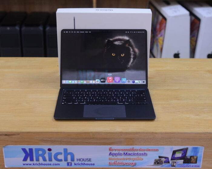 MacBook Air Liquid Retina 13-inch 2022 ( CTO ) Apple M2 8-Core GPU 10-Core RAM 16GB SSD 512GB ( Midnight ) Full Box