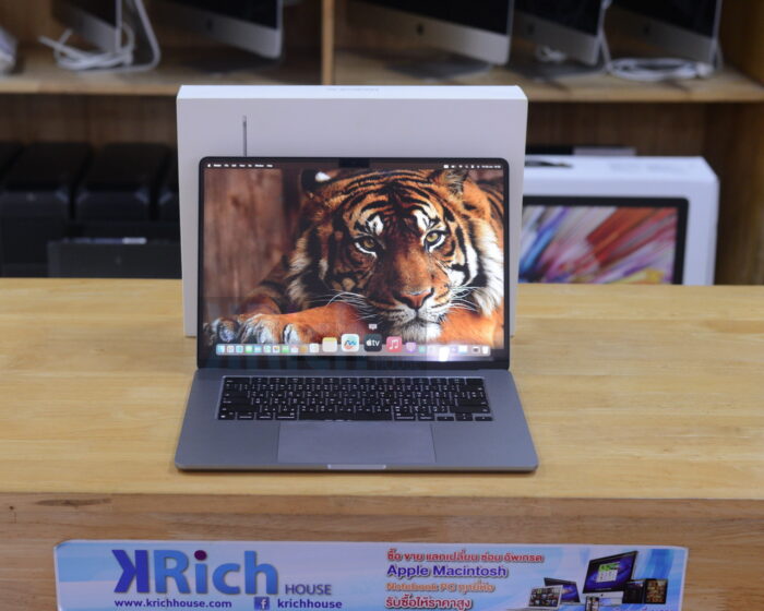 MacBook Air Liquid Retina 15-inch 2023 Apple M2 8-Core GPU 10-Core RAM 8GB SSD 512GB (Space Grey ) Warranty Apple 13-05-2025 Full Box