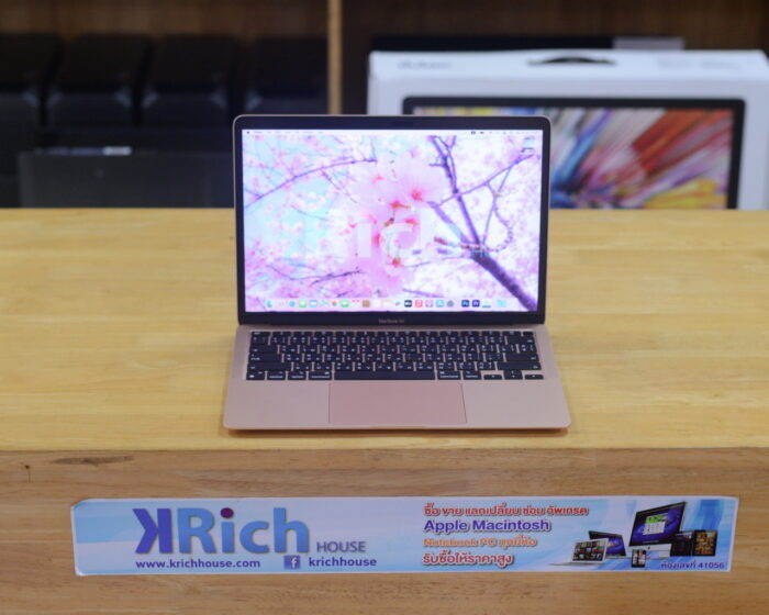 MacBook Air 13-inch 2020 Apple M1 8-Core GPU 7-Core RAM 8GB SSD 256GB ( Gold ) AppleCare+ Warranty 05-11-2024