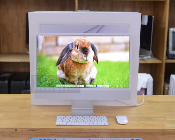iMac Retina 4.5K 24-inch 2021 ( CTO ) Apple M1 8-Core GPU 8-Core RAM 16GB SSD 256GB ( Silver ) Full Box