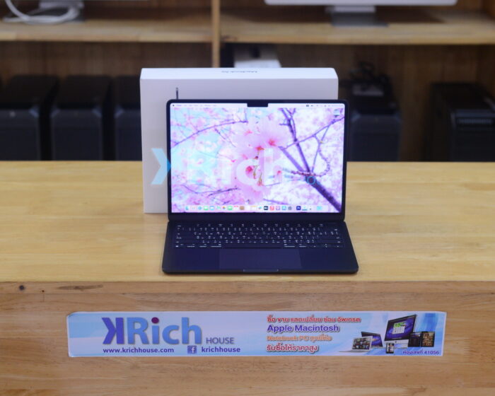 MacBook Air Liquid Retina 13-inch 2024 Apple M3 8-Core GPU 8-Core RAM 8GB SSD 256GB ( Midnight ) Apple Warranty 04-07-2025