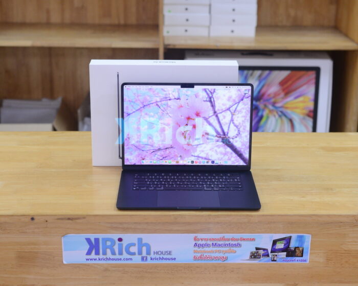 MacBook Air Liquid Retina 15-inch 2023 ( CTO ) Apple M2 8-Core GPU 10-Core RAM 16GB SSD 1TB ( Midnight ) Full Box Apple Warranty 01-06-2025