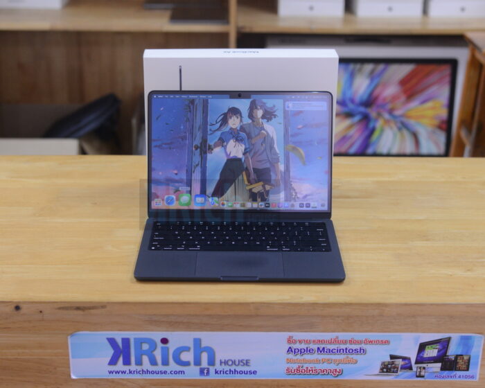 MacBook Air Liquid Retina 13-inch 2022 Apple M2 8-Core GPU 10-Core RAM 8GB SSD 512GB ( Midnight )/ English  Keyboard  /Apple Warranty Care plus 25-01-26 / Full Box