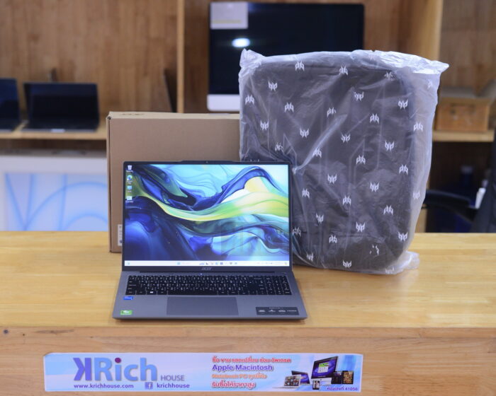 Acer Aspire Lite AL16-51P-59K6 Intel I5-1235U 10-Core 1.30GHz Ram 16GB SSD 512GB ( 16-inch IPS Full HD+ WUXGA ) Acer Warranty 20-06-2026/Box+กระเป๋า