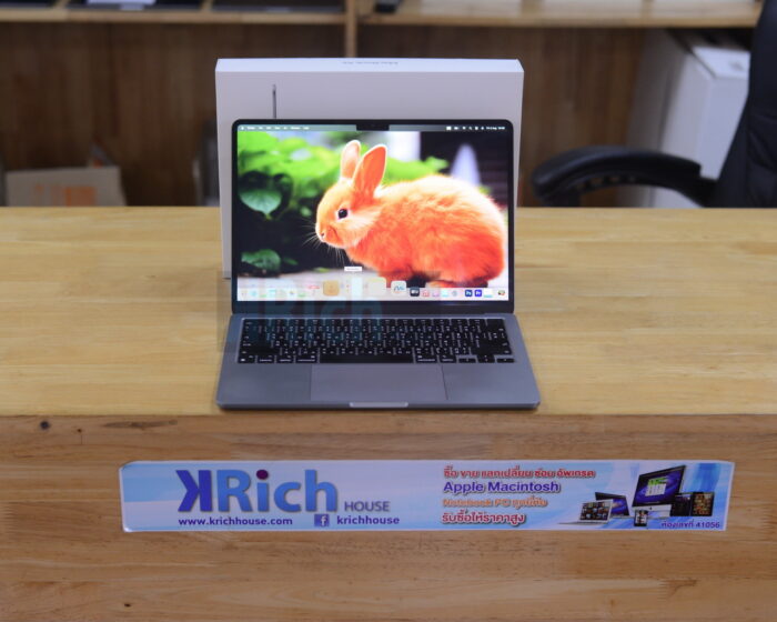 MacBook Air Liquid Retina 13-inch 2022 ( CTO ) Apple M2 8-Core GPU 10-Core RAM 16GB SSD 1 TB (Space Grey )/Apple warranty care plus 14-04-26/  Full Box