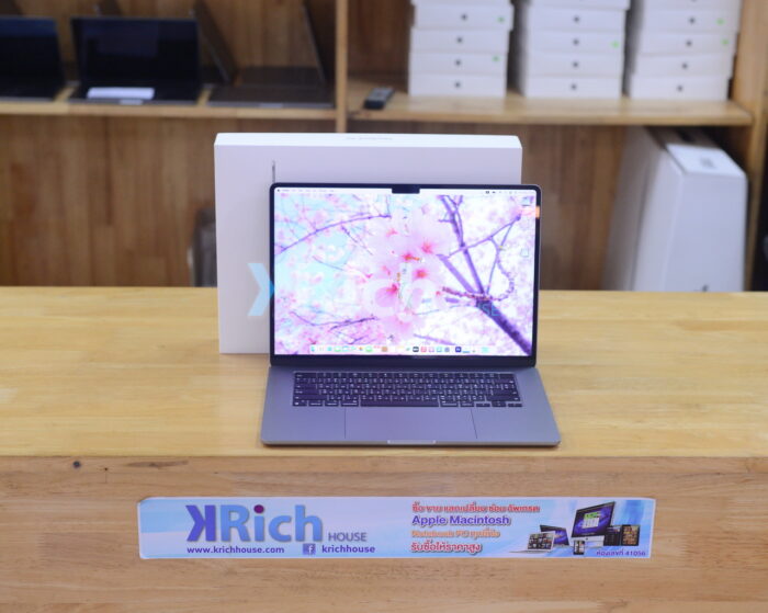 MacBook Air Liquid Retina 15-inch 2023 Apple M2 8-Core GPU 10-Core RAM 8GB SSD 512GB ( Space Grey ) Full Box Apple Warranty 24-09-2024