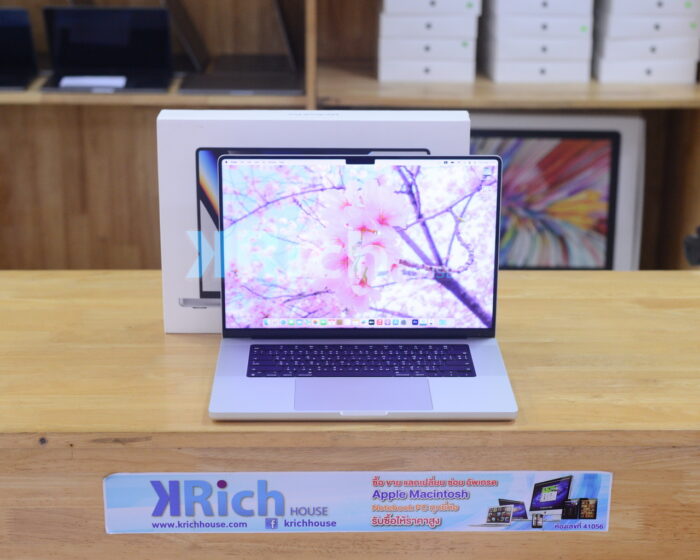 MacBook Pro Liquid Retina XDR 16-inch 2021 Apple M1 Pro CPU 10-Core GPU 16-Core RAM 16GB SSD 1TB ( Silver ) Full Box Warranty 13-02-2025