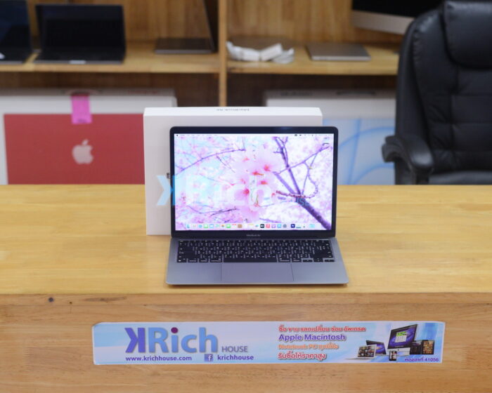 MacBook Air 13-inch 2020 Apple M1 8-Core GPU 7-Core RAM 8GB SSD 256GB ( Space Grey ) Full Box AppleCare+ Warranty 10-10-2024