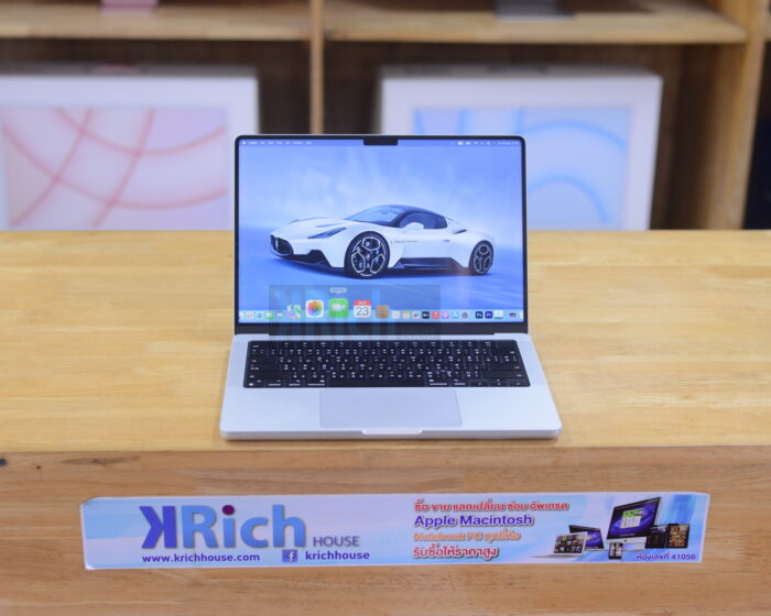 MacBook Pro Liquid Retina XDR 14-inch 2023 Apple M3 Pro CPU 11-Core GPU 14-Core RAM 18GB SSD 512GB ( Silver ) Apple Warranty 04-01-2025