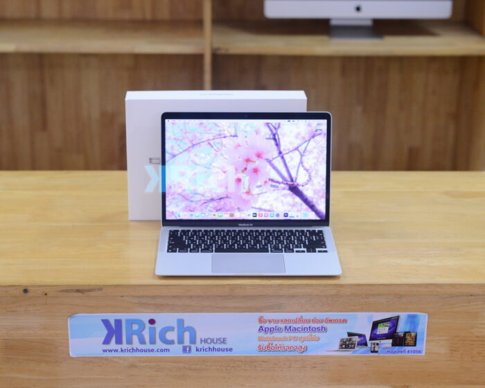 MacBook Air 13-inch 2020 Apple M1 8-Core GPU 7-Core RAM 8GB SSD 256GB ( Silver ) Full Box Apple Warranty 06-07-2025