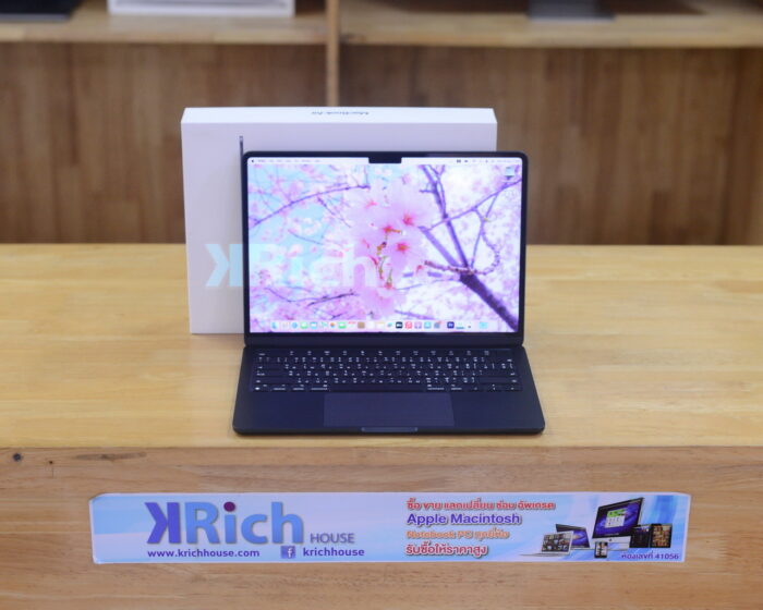 MacBook Air Liquid Retina 13-inch 2022 Apple M2 8-Core GPU 10-Core RAM 8GB SSD 512GB ( Midnight ) Full Box