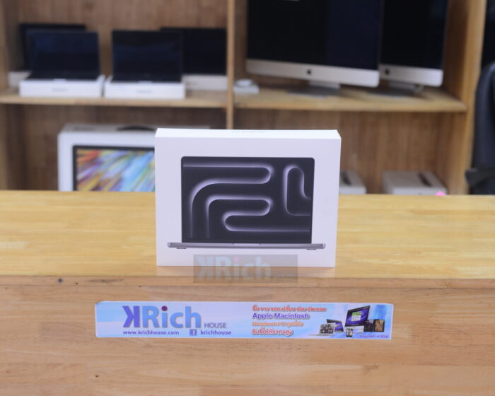 NEW in Box!!!!!!!MacBook Pro Liquid Retina XDR 14-inch 2023 Apple M3 CPU 8-Core GPU 10-Core RAM 8GB SSD 512GB ( Space Gray ) ประกันศูนย์ 1 ปี